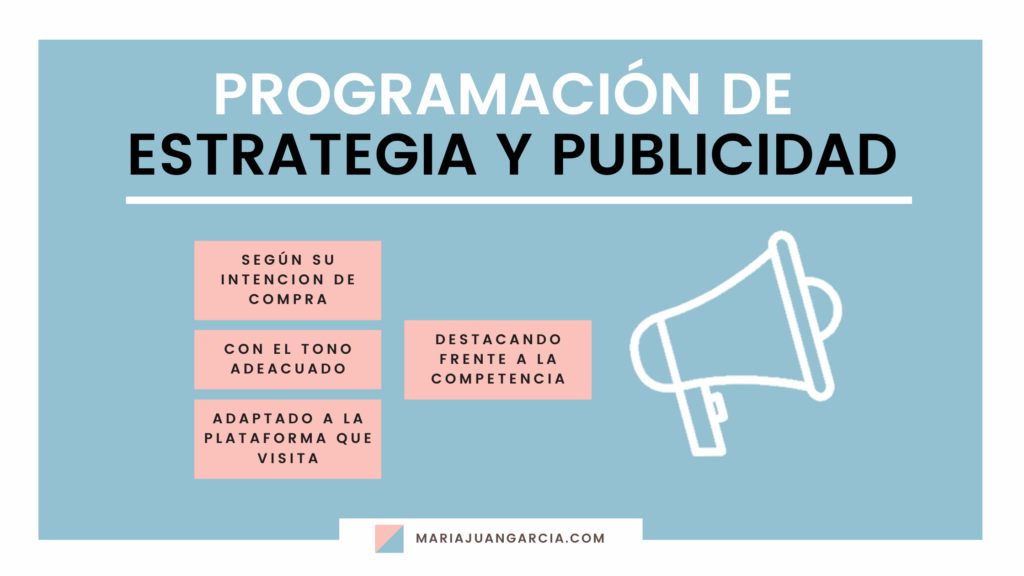 Una estrategia y publicidad que tenga en cuenta la intención de compra de la persona, la plataformao web que está visitando y el tono de la empresa para hacerle destacar frente a la  competencia